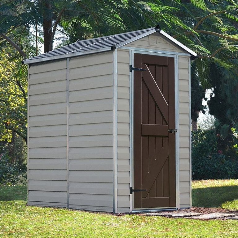 4' x 6' Palram Canopia Tan Skylight Plastic Shed (1.21m x 1.77m)