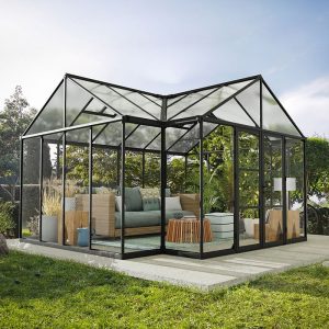 14'9 x 12'5 Palram Canopia Triomphe Orangery Enclosed Garden Gazebo (4.54m x 3.8m)