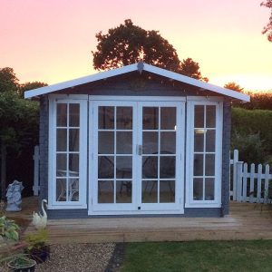 Shire Epping 3.6m x 3.6m Log Cabin Summerhouse (28mm)