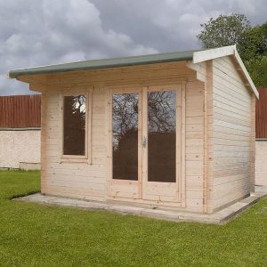 Shire Marlborough 3m x 2.4m Log Cabin Summerhouse (28mm)