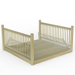 8' x 8' Forest Patio Deck Kit No. 3 (2.4m x 2.4m)