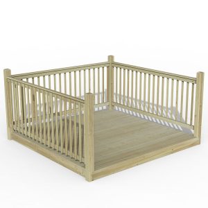 8' x 8' Forest Patio Deck Kit No. 4 (2.4m x 2.4m)