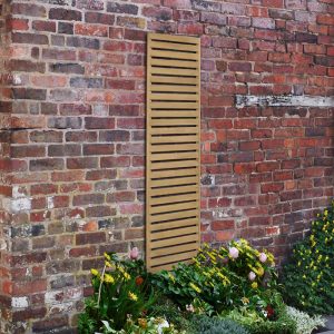 Forest 6' x 1' Pressure Treated Slatted Trellis Panel (1.8m x 0.3m)