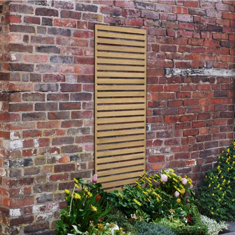 Forest 6' x 2' Pressure Treated Slatted Trellis Panel (1.8m x 0.6m)