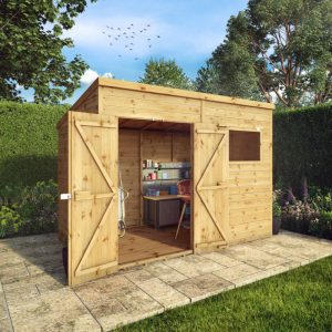 Adley 10' x 8' Premium Double Door Shiplap Pent Shed