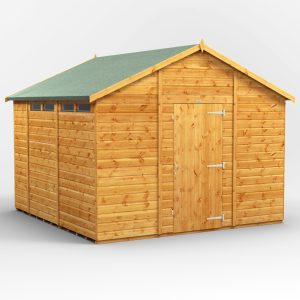 Oren 10' x 10' Shiplap Modular Custom Security Apex Shed