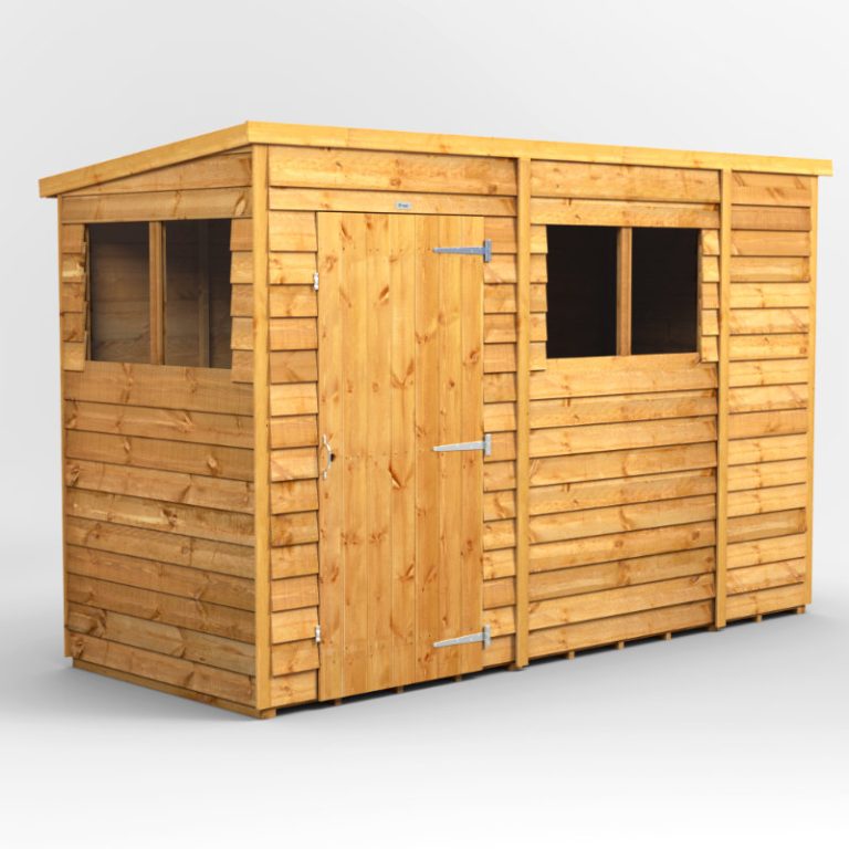 Oren 10' x 4' Overlap Modular Custom Pent Shed