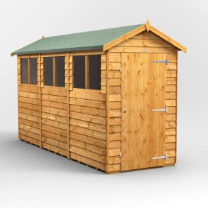 Oren 12' x 4' Overlap Modular Custom Apex Shed