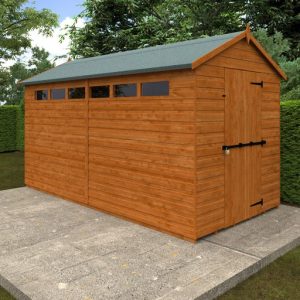 Redlands 12' x 6' Shiplap Apex Security Shed