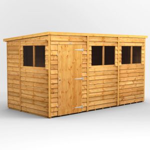 Oren 12' x 6' Overlap Modular Custom Pent Shed