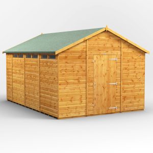 Oren 14' x 10' Shiplap Modular Custom Security Apex Shed