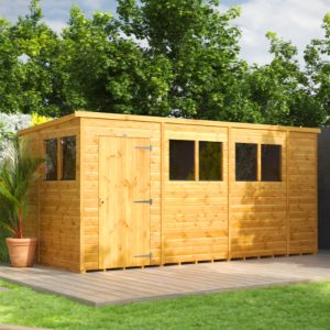 Oren 14' x 6' Shiplap Modular Custom Pent Shed