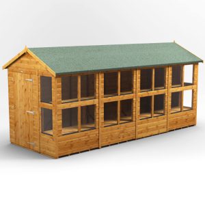 Oren 16' x 6' Shiplap Modular Custom Apex Potting Shed