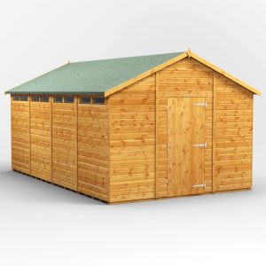 Oren 16' x 10' Shiplap Modular Custom Security Apex Shed