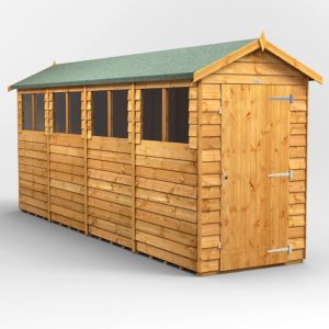 Oren 16' x 4' Overlap Modular Custom Apex Shed