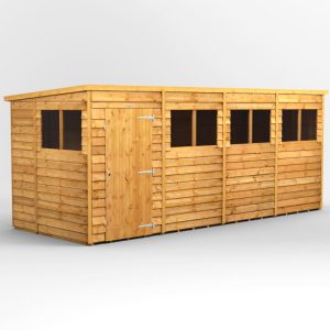 Oren 16' x 6' Overlap Modular Custom Pent Shed