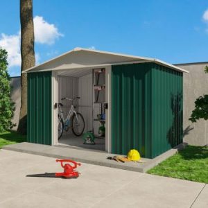 10' x 8' Yardmaster Green Metal Shed (3.03m x 2.37m)