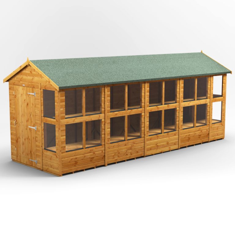 Oren 18' x 6' Shiplap Modular Custom Apex Potting Shed