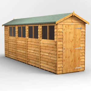 Oren 18' x 4' Overlap Modular Custom Apex Shed