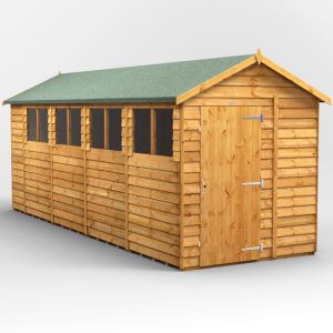 Oren 18' x 6' Overlap Modular Custom Apex Shed