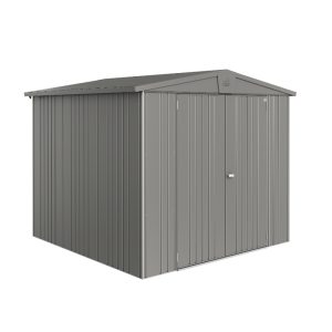 Biohort Europa Size 4 Premium Metal Shed - Quartz Grey