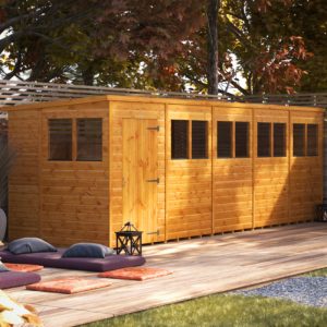 Oren 20' x 6' Shiplap Modular Custom Pent Shed