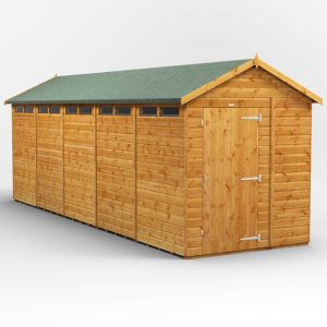 Oren 20' x 6' Shiplap Modular Custom Apex Security Shed