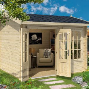 Greenway 3m x 2.5m Elizabeth Log Cabin - 44mm