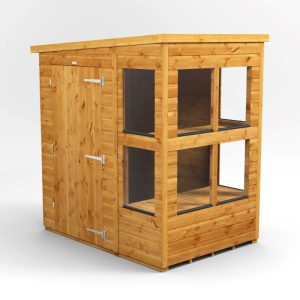 Oren 4' x 6' Shiplap Modular Custom Pent Potting Shed