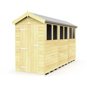 Holt 4' x 12' Pressure Treated Shiplap Modular Apex Shed