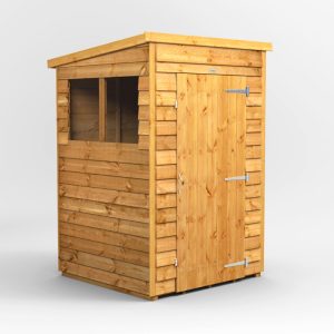 Oren 4' x 4' Overlap Modular Custom Pent Shed