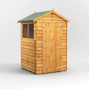 Oren 4' x 4' Overlap Modular Custom Apex Shed