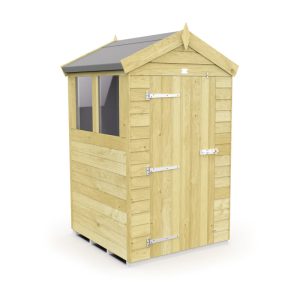 Holt 4' x 4' Pressure Treated Shiplap Modular Apex Shed