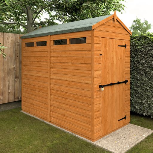 Redlands 4' x 8' Shiplap Modular Apex Security Shed