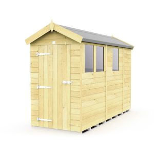 Holt 4' x 9' Pressure Treated Shiplap Modular Apex Shed