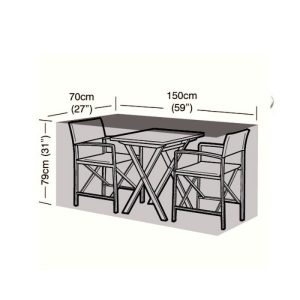 Oren Deluxe - 2 Seater Large Bistro Set Cover - 150cm