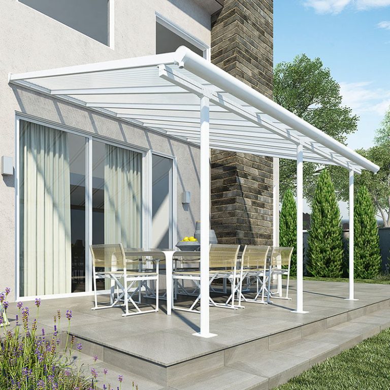 10'x14' (3x4.25m) Palram Canopia Sierra White Patio Cover