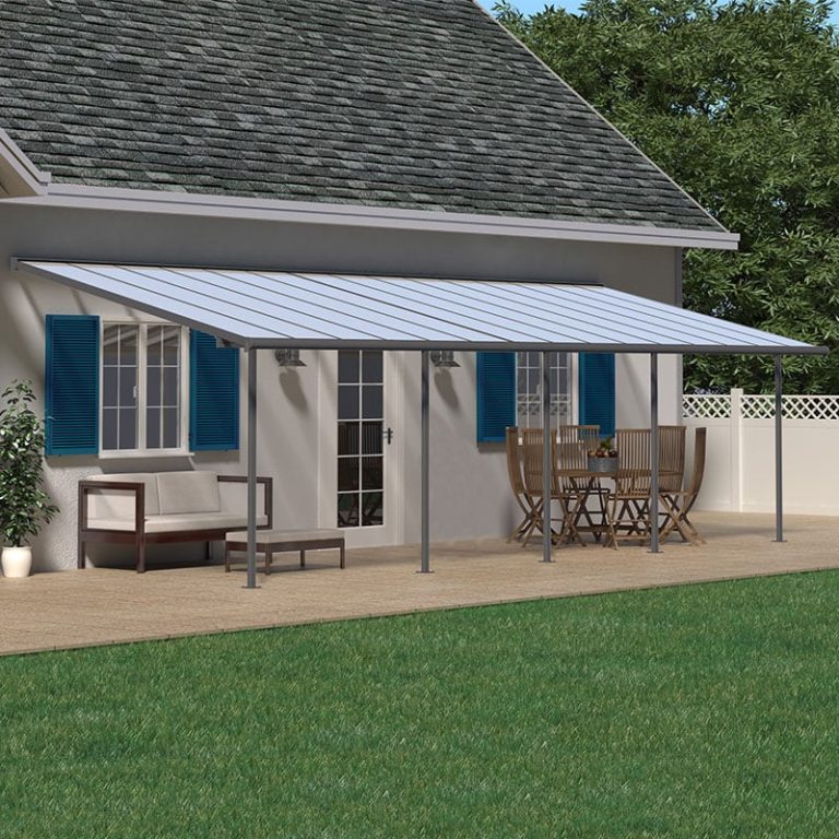 10'x24' (3x7.3m) Palram Canopia Sierra Grey Patio Cover