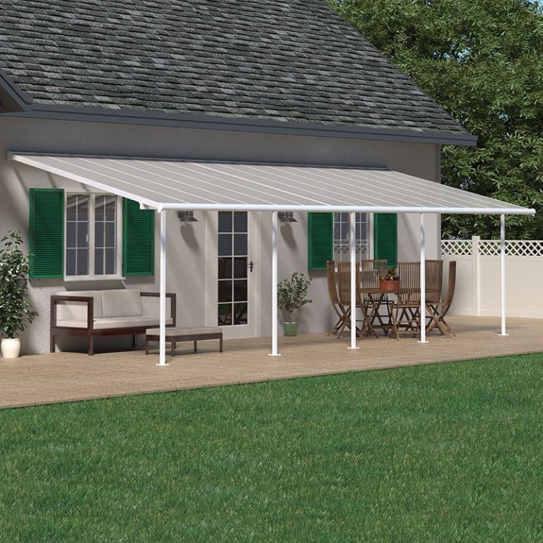 10'x24' (3x7.3m) Palram Canopia Sierra White Patio Cover