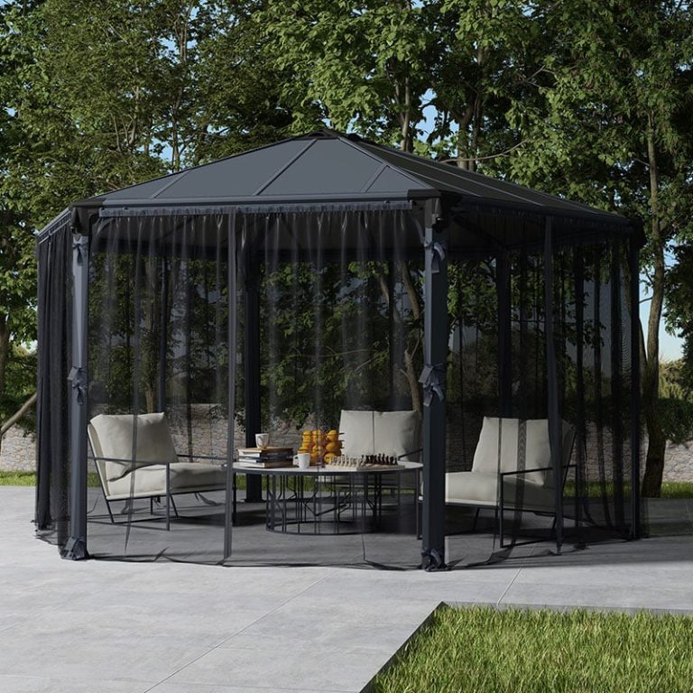 Palram Canopia Gazebo Netting Set for Roma and Monaco Gazebos