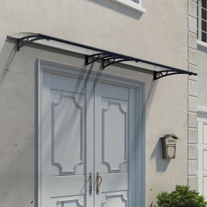 10' x 3' Palram Canopia Altair 3000 Grey Door Canopy (3.02m x 0.92m)