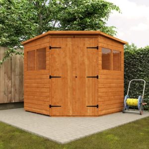 Redlands 7' x 7' Deluxe Shiplap Corner Shed