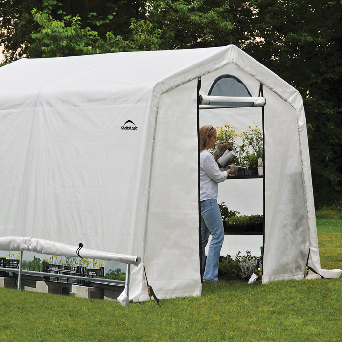 Shelter Logic 8' x 8' Peak Style Portable Greenhouse