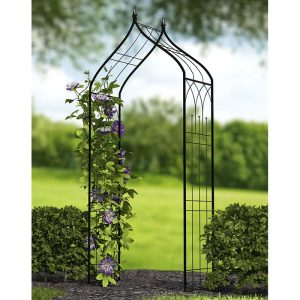 Panacea Ogee Metal Garden Arch 8'6 x 3'9