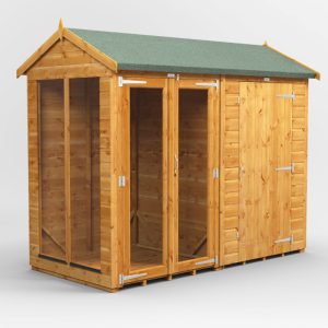 Oren 8' x 4' Apex Combi Summer House with Side Store