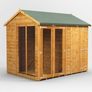 Oren 8' x 6' Apex Combi Summer House with Side Store