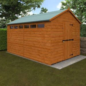 Redlands 12' x 8' Shiplap Apex Security Shed