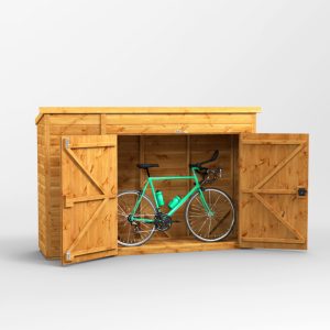 Oren 8' x 2' Shiplap Pent Bike Shed