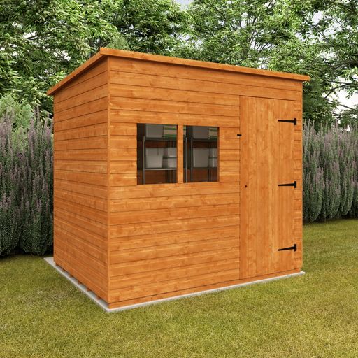 Redlands 8' x 6' Shiplap Extra High Pent Shed