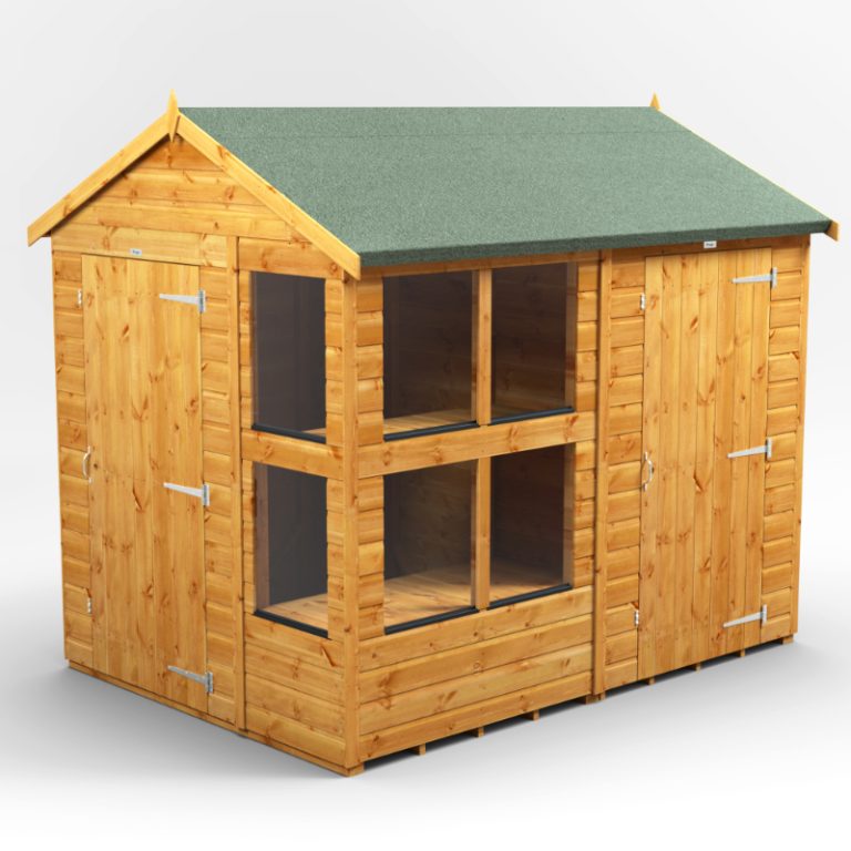 Oren 8' x 6' Apex Combi Potting Shed with Side Store